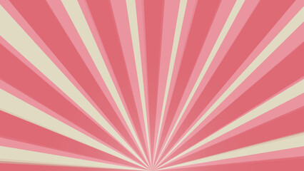 Sun burst background in pink colors. Geometric abstract design glow effect. Comic. Simply ray decoration. Circus style. Fantasy Vector illustration