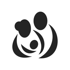 family logo template Isolated. Brand Identity. Icon Abstract Vector graphic