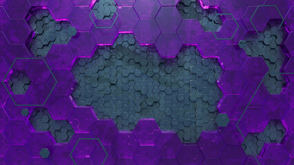 Abstract geometric background purple glass 01