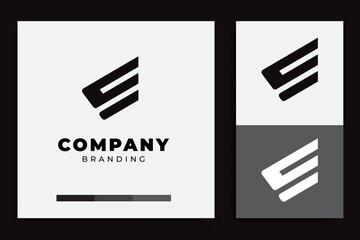 geometric letter s logo design, black colored