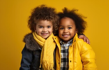 Obraz premium a couple of children smiling