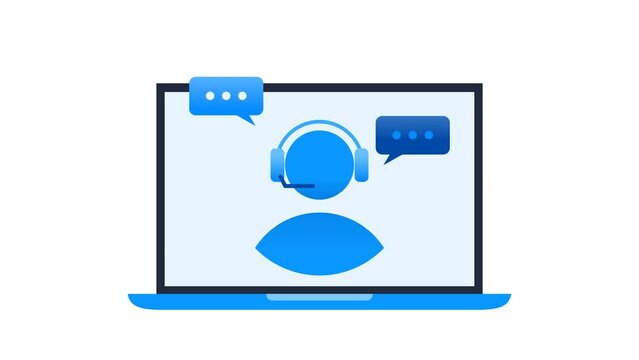 Customer Service Help Desk Support Customer with Complaint Animation or Personal Virtual Assistant Animation Video Motion Graphics