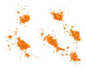 Turmeric powder isolated transparent png