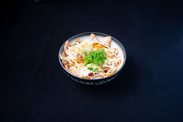 Japanese Food in display for the photo shoot in Tokyo, Japan. Nowadays in 2023, people rely on the food delivery service 