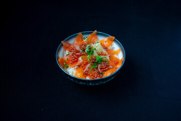 Japanese Food in display for the photo shoot in Tokyo, Japan. Nowadays in 2023, people rely on the food delivery service 