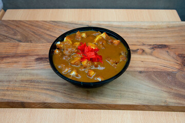 Japanese Food in display for the photo shoot in Tokyo, Japan. Nowadays in 2023, people rely on the food delivery service 