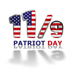 Illustration of Patriot Day Background, September 11, 9/11.