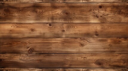 Fototapeta premium Wood Banner Background. Top Down View. Old Brown Wood Seamless Pattern