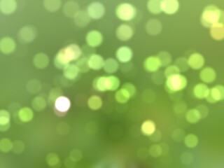 green bokeh background