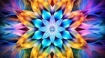 Obraz premium Liquid Chroma Kaleidoscope