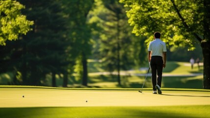 golfer analyzing the course generative ai