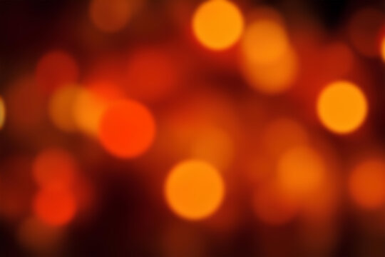 background red holiday abstract light bokeh and glitter abstract red orange defocused. ai generated