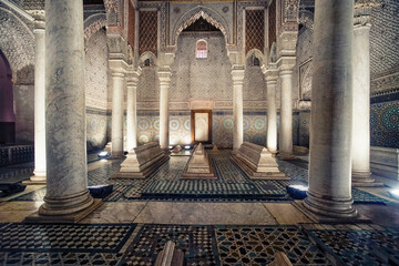 Saadian Tombs in Marrakesh, Morocco