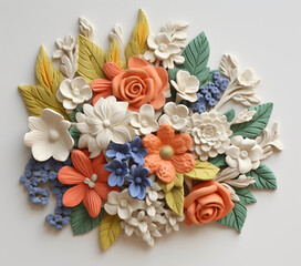 3D Wildflower Bouquet 20oz Skinny Tumbler Wrap