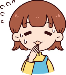 Obraz premium 焦る主婦