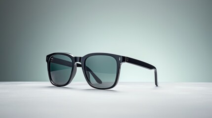Black sunglasses with white background