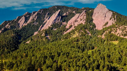 Flatrions on the front range near Boulder Colorado as viewed from above © Aaron
