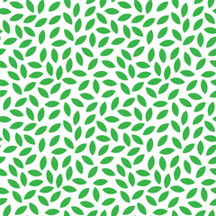 Green leaf geometric seamless pattern, abstract vector texture. Leaf backdrop for go green events and natural style products etc