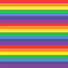 Rainbow horizontal lines seamless pattern, rainbow repeating background, colorful stripes. Vector Art Illustration