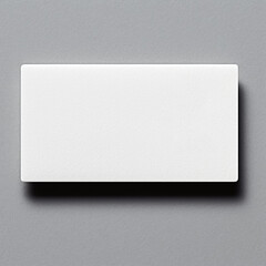 Blank white business card, Close-up mockup.