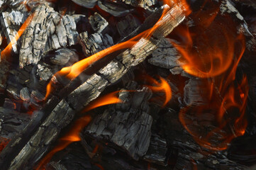 Live Coal Wallpaper Background Image Template