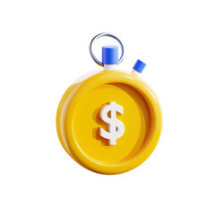 Time is Money Business 3D Icon
