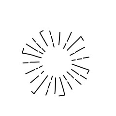 Obraz premium Hand drawn firework. Star burst. Sunburst doodle icon. Hand drawn explosion frame. 