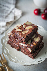 chocolate cake with nuts