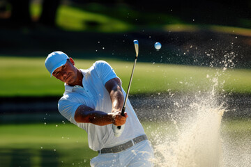 Golf Player in Action