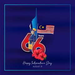 Celebration of Malaysia Independence Day poster