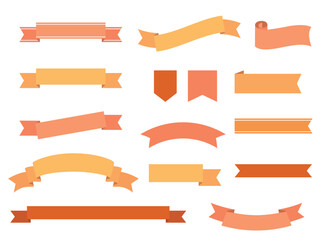 シンプルなリボンのセット