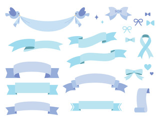 シンプルなリボンのセット