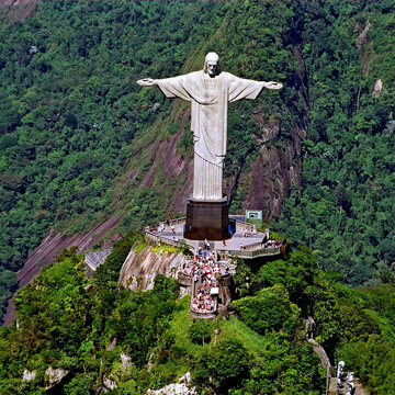 Cristo Redentor e Floresta da Tijuca. Rio de Janeiro.