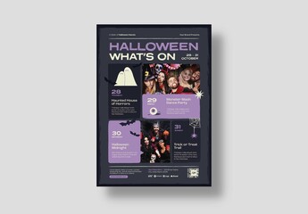 Halloween Event Flyer Poster Layout