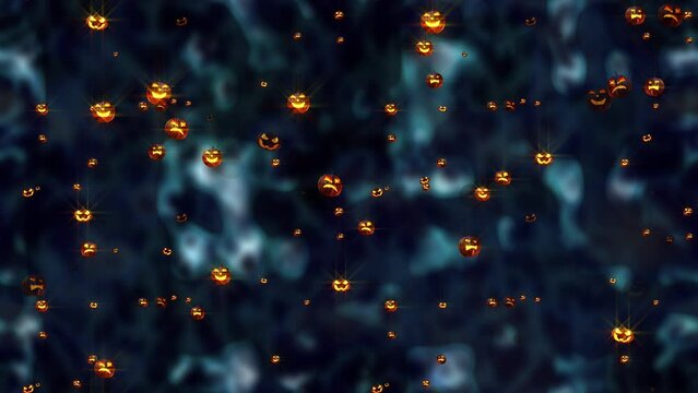 HALLOWEEN Background Pumpkin B LOOP-TILE. This footage is loopable and tileable and can create an infinite seamless background texture.