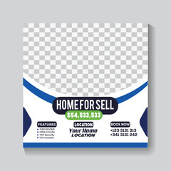 Eps Format home for sale real estate flyer template.  Fully editable design.