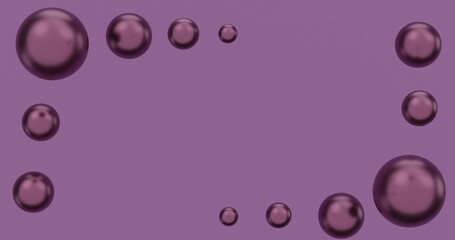 Illustration features colored spheres on a vibrant background