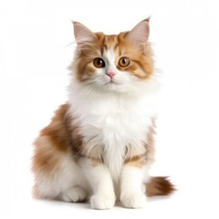 Fototapeta na wymiar Portrait of a beautiful Cute Cat isolated