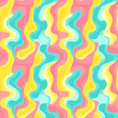 An abstract pattern with sweet geometry, combining shapes and colors in a delightful design. This playful and modern graphic is perfect for fashion, textiles, or any creative visual expression.