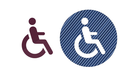 Photo handicap sign icon symbol