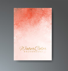 Cards with watercolor background. Design for your cover, date, postcard, banner, logo.