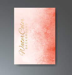 Cards with watercolor background. Design for your cover, date, postcard, banner, logo.