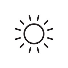 太陽　快晴イメージ天気アイコン