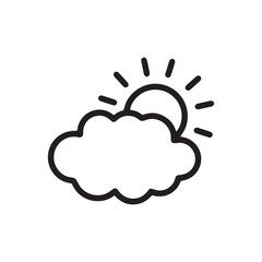 晴れのちくもり　天気アイコン