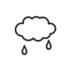 雨模様の空のイメージ　天気アイコン