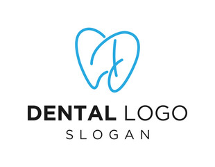 Logo design about Dental on white background. created using the CorelDraw application.