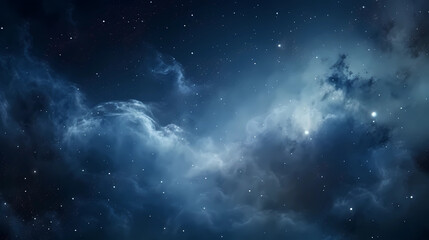 Fototapeta na wymiar Smoke on the background of the night sky with stars