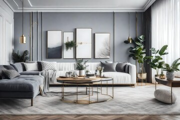 living room interior created by AI