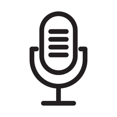 Microphone icon vector on trendy style for design and print