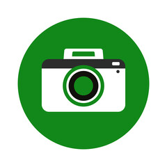 green camera circle icon